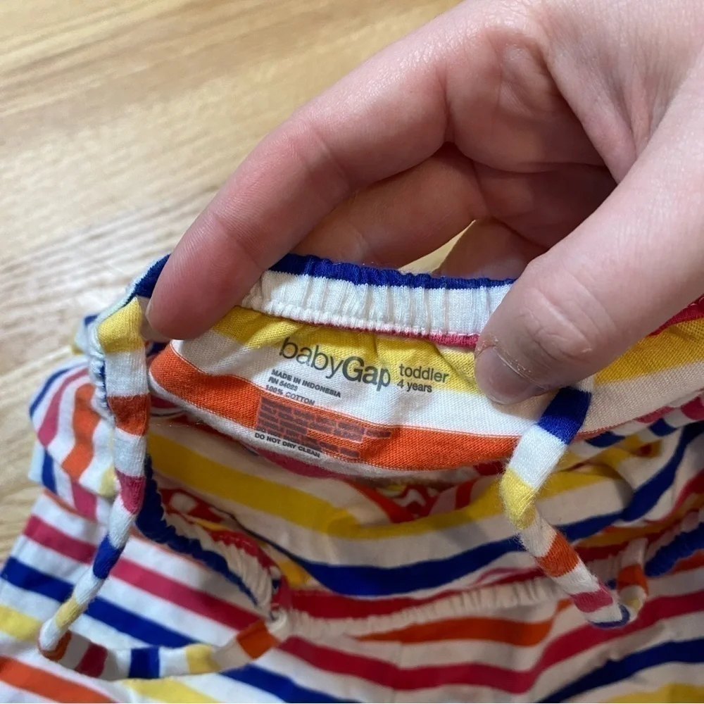 Sz 4 Dress Romper Bundle Gap Striped Oshkosh Blue Floral Ruffle Kids Girls